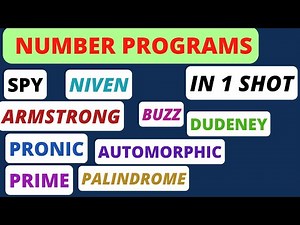 all number programs java | computer application | icse | #computerapplication