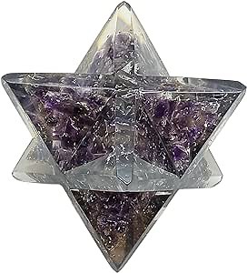 Amethyst Large Crystal Merkaba Star - Amplify Your Reiki Healing Sessions And Meditation Practice