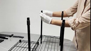 Higeego 51" H Free Standing Towel Rack for Bathroom, Sturdy Pool Towel Rack, Oversized Blanket Storage Rack, Floor Towel Rack with 2 Shelves Adjustable Freestanding Portable Bath Towel Stand, Black