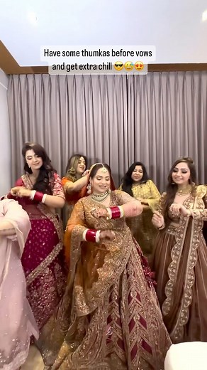 “The bride and her Bridesmaids twirled and laughed, their joy filling the room with love.”❤️ . . Bride: @suhani_arora Captured by : @lavyafilmproduction Your Favourite: @witty_wedding . . #wittywedding #weddingday #bffgang #bride #masti #masti😜 #mastibride #weddingdress #weddinginspiration #weddinglehenga #weddingday #indianbride #bridehairstyle #instagood #instagood #love #bridetribe | Witty wedding