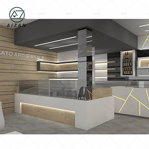 [Hot Item] Luxury Bar Furniture Stunning Cafe Cake Bar Counter with LED