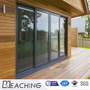 [Hot Item] As2047 Australian Standard 4 Panel Patio Door Aluminium Sliding Glass Door with Organ Fiber Fly Mesh