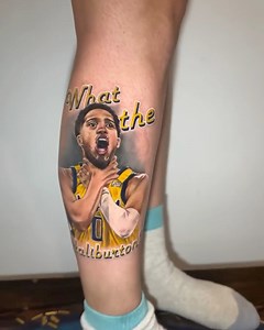 This Pacers fan got a Hellyburton choke tattoo 💉👀 (via theartistryrealm_IG) | Basketball Forever