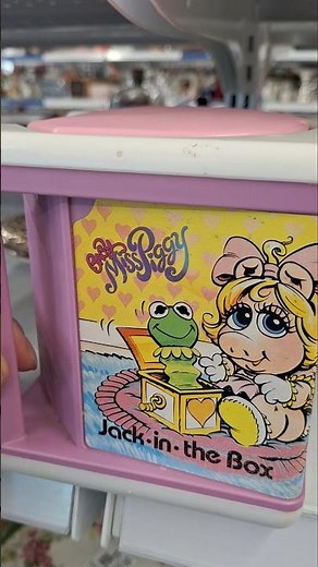 Vintage 1983 Playskool Muppet Babies Miss Piggy Jack In The Box collectible #goldhunter137