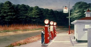 Gas,1940 de Edward Hopper - Reproduction d'art haut de gamme