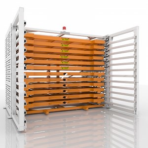[Hot Item] Versatile Customizable Rollout Racks for Sheet Metal Storage
