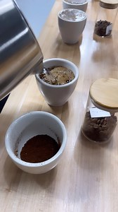 Cupping coffee (the industry process for tasting and evaluating coffee) is critical to sourcing the best possible coffees, evaluating roast profiles, quality control, and blend development. We love cupping with our roasting and management teams, partners, and baristas. Stay tuned for a public cuppings and barista classes! #coffeetasting #coffeeroaster #coffeebrewing #familyowned #ethicallysourced | Conscious Cup Coffee Roasters