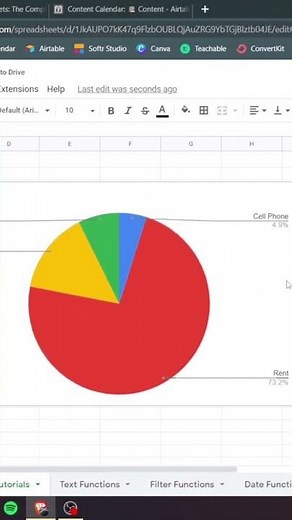 Charts in Google sheets
