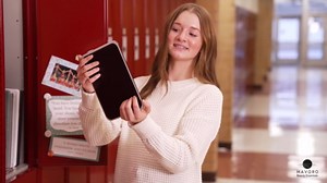 Mavoro 7x9 Magnetic Locker Mirror | Acrylic - Unbreakable | Sleek Frameless | Glassless Safety | Suitable for School lockers, Refrigerators, Locker Accessories, Office cabinets (2 Pack)