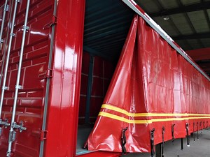[Hot Item] China Factory Used Double Articulated Curtain Side Cargo Carriage Customizable Semi Trailer