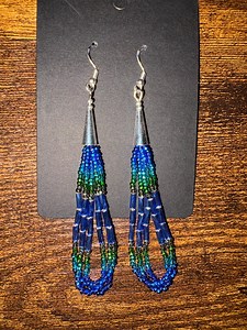 Native American Seed Bead Loop Earrings - Etsy