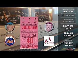 1964-Oct-04 • NYM/STL • New York Mets vs St. Louis Cardinals - Clinch - Radio Broadcast