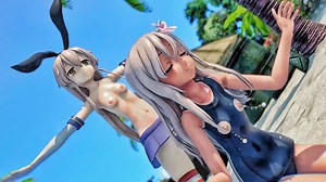 Shimakaze & Ro500 - Twinkle Days [MMD R18] LeyLineWalker