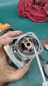 An angle grinder gear restore And grease | Creative Own