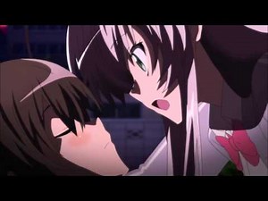 Haiyore! Nyaruko San kiss scene e10)