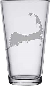 Cape Cod Map - Pint Glasses Set of 2