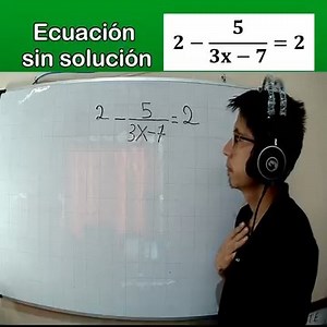 Ecuación de primer grado (caso especial) sin solución. #ecuaciones #matemáticasparatodos | Matfisic: Matemáticas y Física