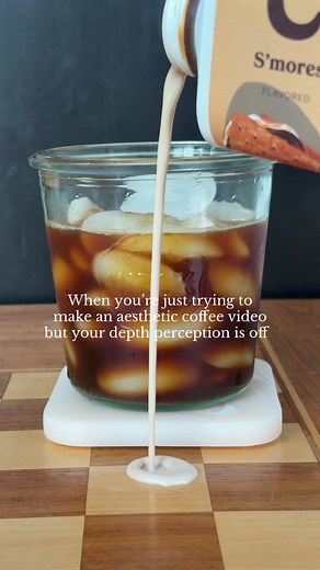 Coffee spill caught on camera — aesthetic coffee video fail