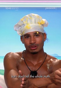 What do you call a partial truth? 🔎 #LoveIslandUSA | sincere and ericka