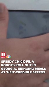 Chick-fil-A unveils robotic delivery at Avalon location | Photos, Video | 11Alive