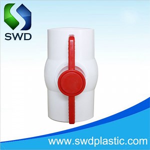 [Hot Item] Agricultural Irrigation Water Valves PVC Plastic 2PCS Ball Valve with Factory Price