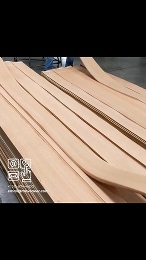This new Cherry veneer log is super - look at that beautiful grain! It is currently available; reach out to your MBVC Sales Rep or our team for inquiries. #cherrywood #woodveneer #woodveneers #architecturalwoodwork #woodpanels #woodgrains #mbohlkeveneer #mbohlkecorp | M. Bohlke Corp.
