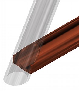 Inventor Frame Generator Angled Tube Coping