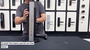 Smart Door Lock with Handle - Biometric Keyless Entry - Fingerprint Reader, Touchpad, App Control, Alexa Ready - IP55 Waterproof Slim Sliding Door - Auto-Lock System