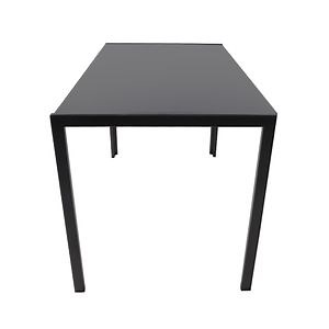 [Hot Item] Modern Hot Simple Style High Strength Glass Black Dining Table
