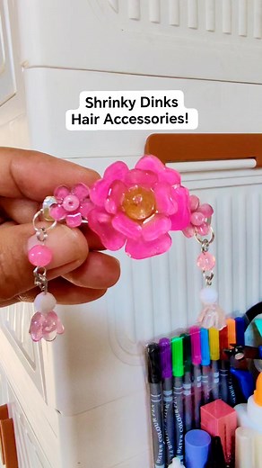 Shrinky Dinks #shrinkplastic #shrinkflation #shrinkplasticjewelry #shrinkplasticflower #shrinkplasticaccesory | Grazie Lyn