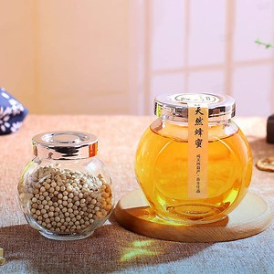 [Hot Item] Glass Candy Penny Jar with Lid 1 Gallon Large Slanted Storage Jar or Cookies Jelly Beans Snacks Candy Buffet