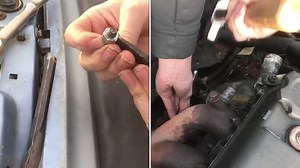 REMOVING the “nastiest” rusty exhaust nuts and bolts 🔩 (sharp chisel)