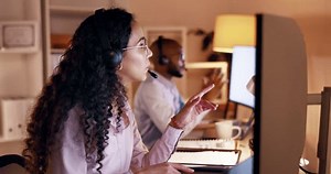 Telemarketing Crm Business Woman Working On Stock Footage Video (100% Royalty-free) 1102345381 | Shutterstock