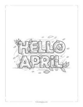 40 April Coloring Pages Printable PDF 🌸 Instant Download for Kids & Adults #aprilcoloring