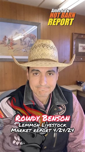 Thanks Rowdy for another great market report! #hotbarn #cattleseller #cattlebuyers #cattlereport #truepricediscovery #marketreport #livestock | Hot Barn Report