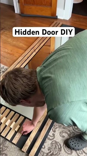 DIY Hidden Door using drawer slides! #diy #hiddendoor