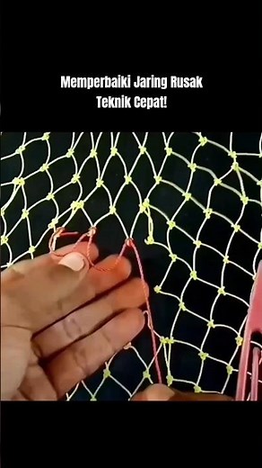 Memperbaiki Jaring Yang Rusak teknik cepat #viralshorts #fyp #shorts #jalamania #jaring#viral