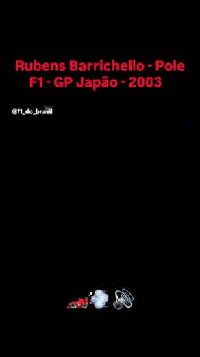 Rubens Barrichello conquistou a pole position para o Grande Prêmio do Japão de Fórmula 1 de 2003, e também venceu a corrida, que foi a última da temporada. Sua vitória garantiu o título de pilotos para Michael Schumacher e o campeonato de construtores para a Ferrari. | Automobilismo Automobilismo