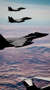 7.4K views · 152 reactions | F-15E's escorting a C-5 Galaxy, date/location unknown. Filmed with Digital Combat Simulator #Syrian #usa #aviation #military #venezuela #america #c5galaxy #fighterjet #strikeeagle This video was created digitally. | iceman_fox1 | Facebook