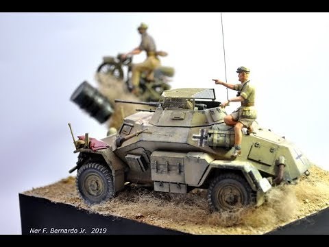 "Schnappt Sie!" Diorama Build Sd. Kfz. 222 1/35 Tamiya