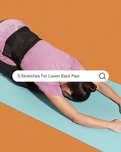 Say goodbye to lower back pain with these 5 simple stretches!  Try...