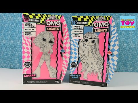 OMG Lights LOL Surprise Dolls Unboxing Angles & Groovy Babe Review | PSToyReviews