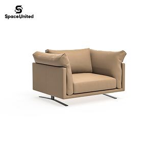 [Hot Item] Spaceunited Factory Wholesale Office Furniture Down Filled Cushion Office Reception Waiting Sofa