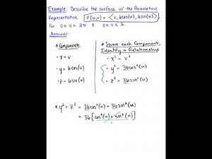 Parametric Descriptions (Example 3)