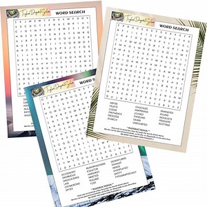 50 Printable Word Search Puzzles: Fun for Adults & Kids (PDF) - Etsy UK