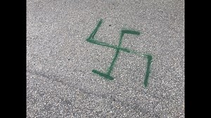 York County street vandalized with spray paint, inappropriate images