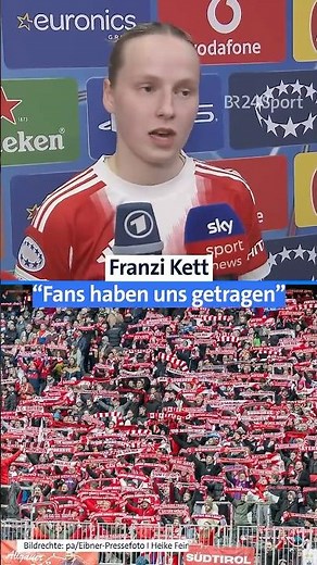 Franzi Kett: "Fans carried us"