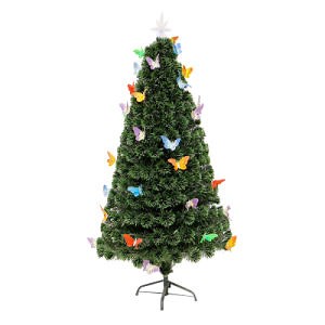[Hot Item] 9' Christmas Tree Decorative Christmas Tree Fiber Optic Tree with LED Light