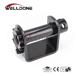 [Hot Item] Flatbed Truck Trailer Sliding on Standard Welding Under Mount Winch
