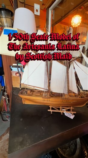 This model of the Artesania Latina is in excellent condition. This is an 18th century schooner known for its speed and sleek design influenced by regulations, taxes, and fees. It was built in 1839 in Aberdeen, Scotland, and has a bow known as an Aberdeen bow. Ready to display proudly on anyone’s sea-worthy mantle. Measures 26”L x 18”H Seattle ID: 100349 $130 You can place a 24 hour hold on this item by calling (206) 624-4510 and requesting a hold on item ID 100349 More info: https://ewsalvage.co